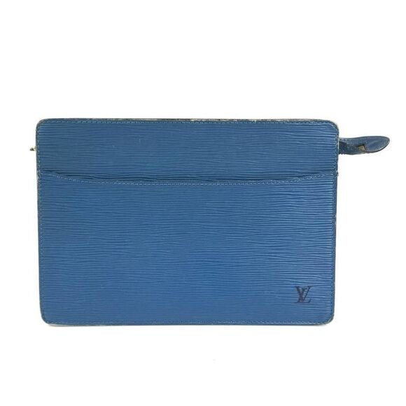 Louis Vuitton Bag Clutch EPI Blue M52525 SR0997 Authentic - Picture 12 of 12